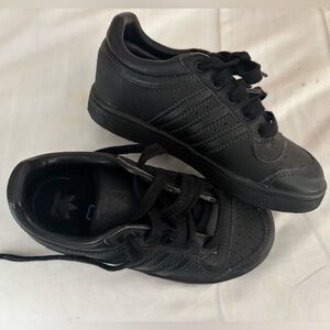 Adidas Kids Black Lace-Up Sneakers
